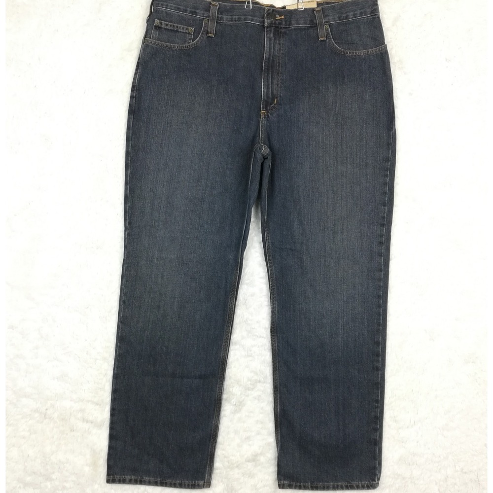 Carhartt Mens Jeans Relaxed Fit Holter Straight Blue Denim Dark Wash 40x32 New